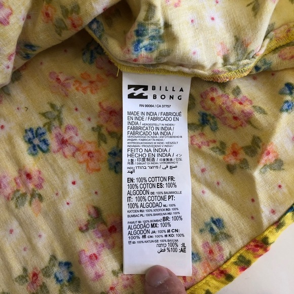 BILLABONG
Dare To Bare Floral Cut Out Mini Dress Size L - Picture 11 of 12